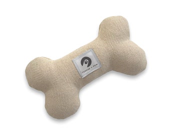 Cream Tweed Dog Toy