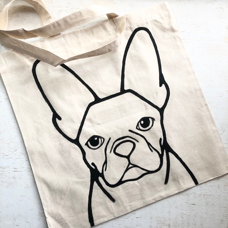 Custom Pet Tote Bag. Custom Pet Portrait. Canvas Tote Bag. Pet Etsy