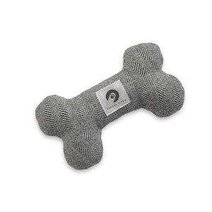 Dark Grey Tweed Dog Toy