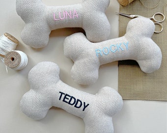 Dog Toy. Embroidered with Dog Name. Personalized Dog Toy. Embroidered Dog Toy. Personalized Pet Toy.