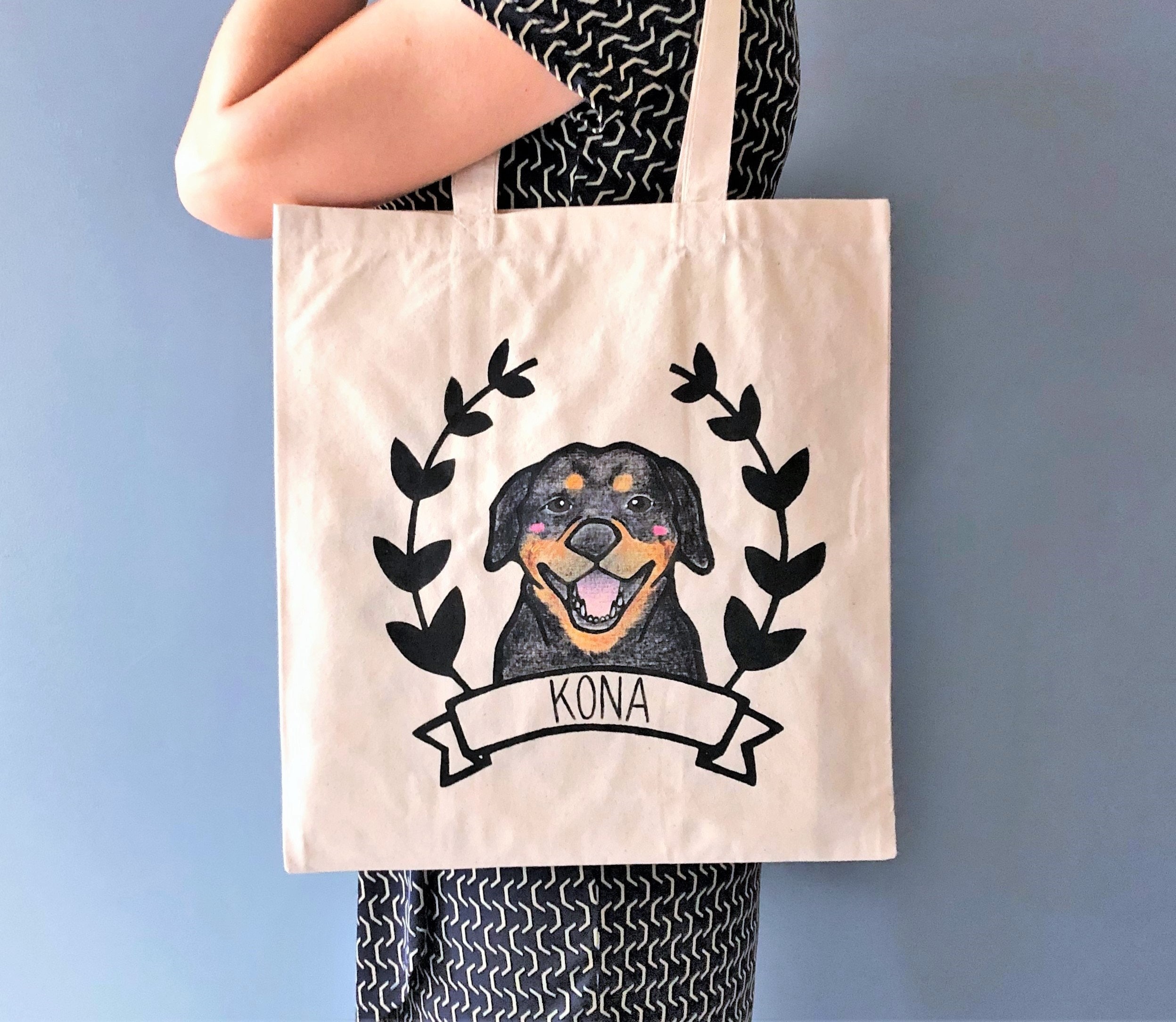 Custom Pet Tote Bag Personalized Pet Tote Bag Custom Pet Etsy