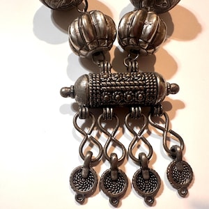 Silver-Tone Berber Pendant Necklace – Ethnic Tribal Design