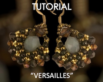 Tutorial for Beaded Earrings "Versailles"