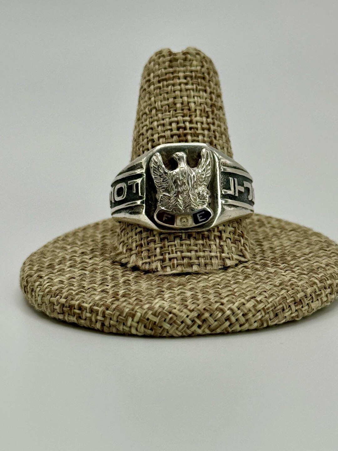 Vintage Sterling Silver FOE Fraternal Order of Eagles Ring Size 10.5 - Etsy