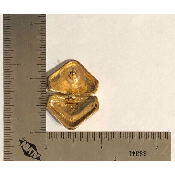 Swarovski Goldtone Crystal Door Knocker Pierced E… - image 4