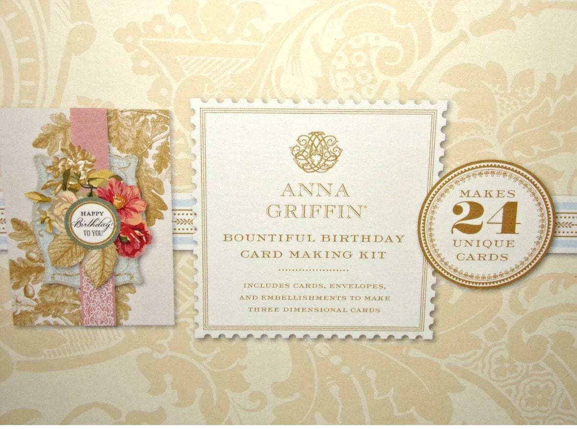 Anna Griffin Bountiful Birthday Card Making Kit AG-1084H New in Box