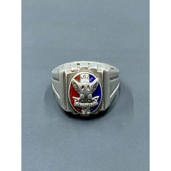 Vintage Sterling & Enamel Eagle Scout Ring Boy Scouts Award Etsy