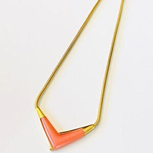 Givenchy 1978 Goldtone Thermoset Necklace & Clip Earrings
