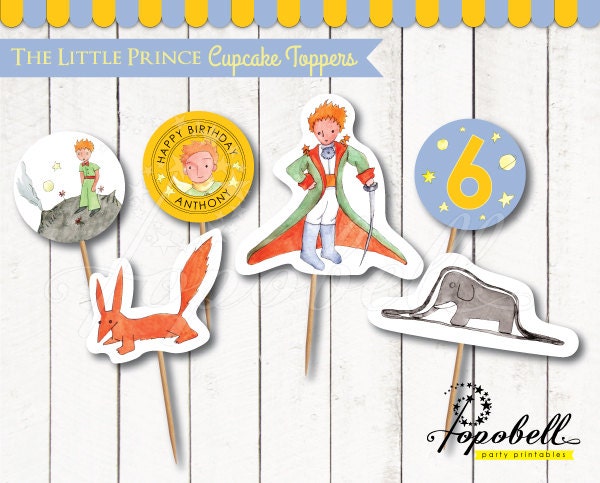 The Little Prince Cupcake Toppers for The Little Prince | Etsy