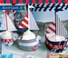 Nautical Cupcake Kit Printable | DIY Nautical Birthday Party Cupcake Decor in 3 designs | Personalized Party circles tags | Boat Sail | PDF 