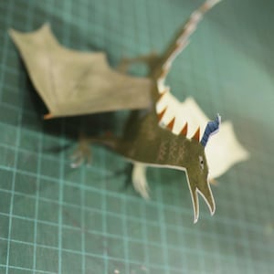 Printable Dragon Paper Puppet Template for Kids | Fantasy Craft ...