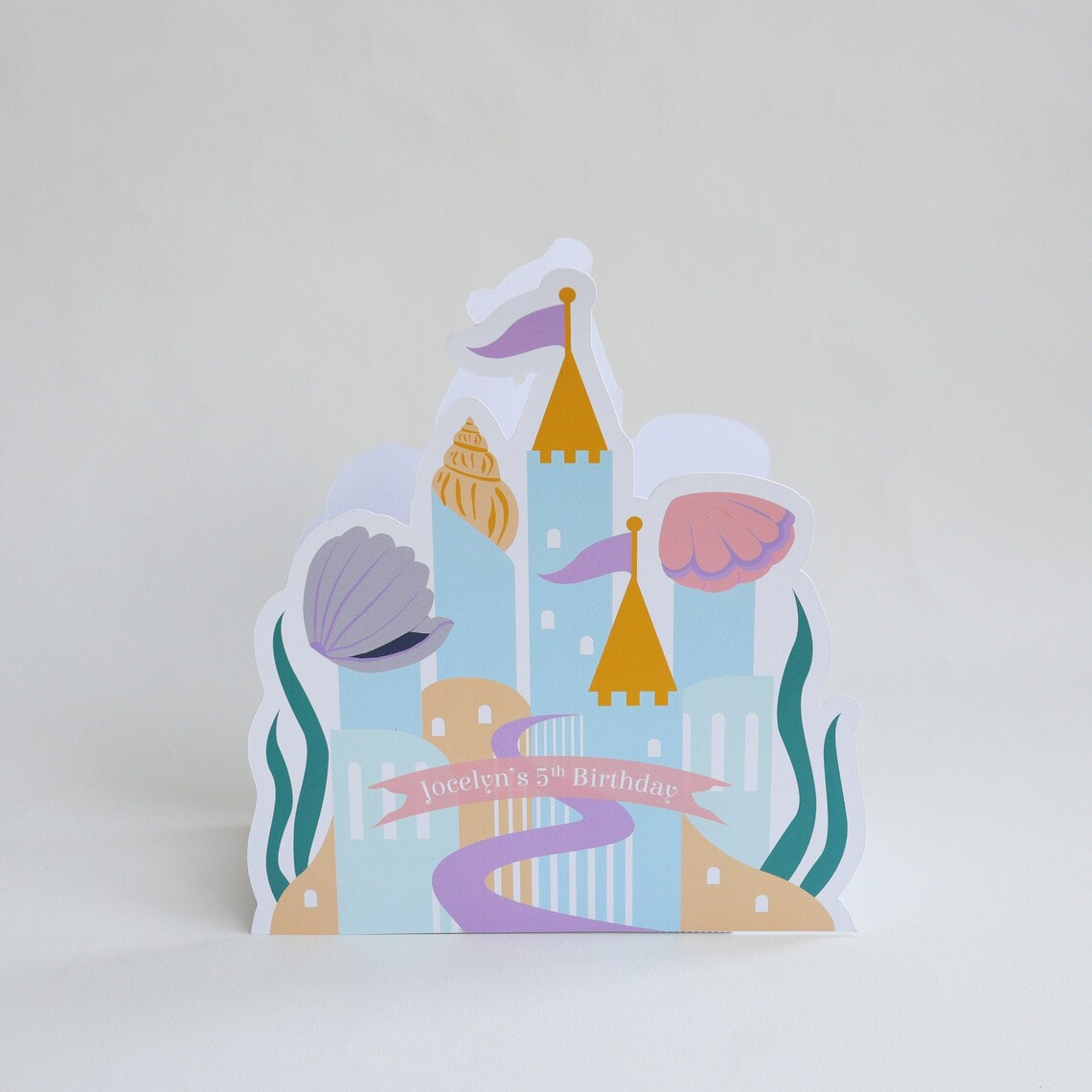 Mermaid Castle Centerpiece Printable. Little Mermaid | Etsy