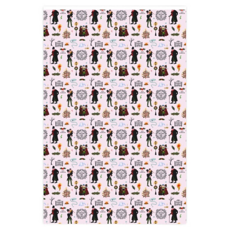 Christmas Carol Wrapping Paper 