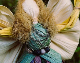 Muñeca de hoja de maíz de ángel