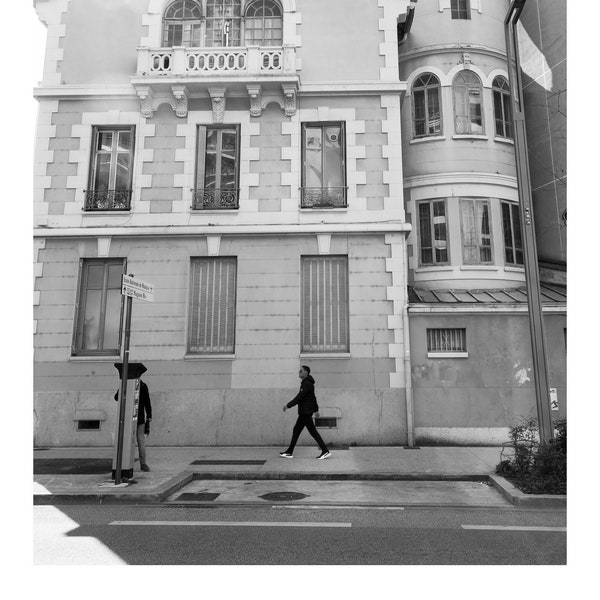 Photographie Noir Blanc/Lyon/Téléchargement Numérique/Ville de France/Affiche Imprimable/Voyage/Street Photography/Décoration d'intérieur
