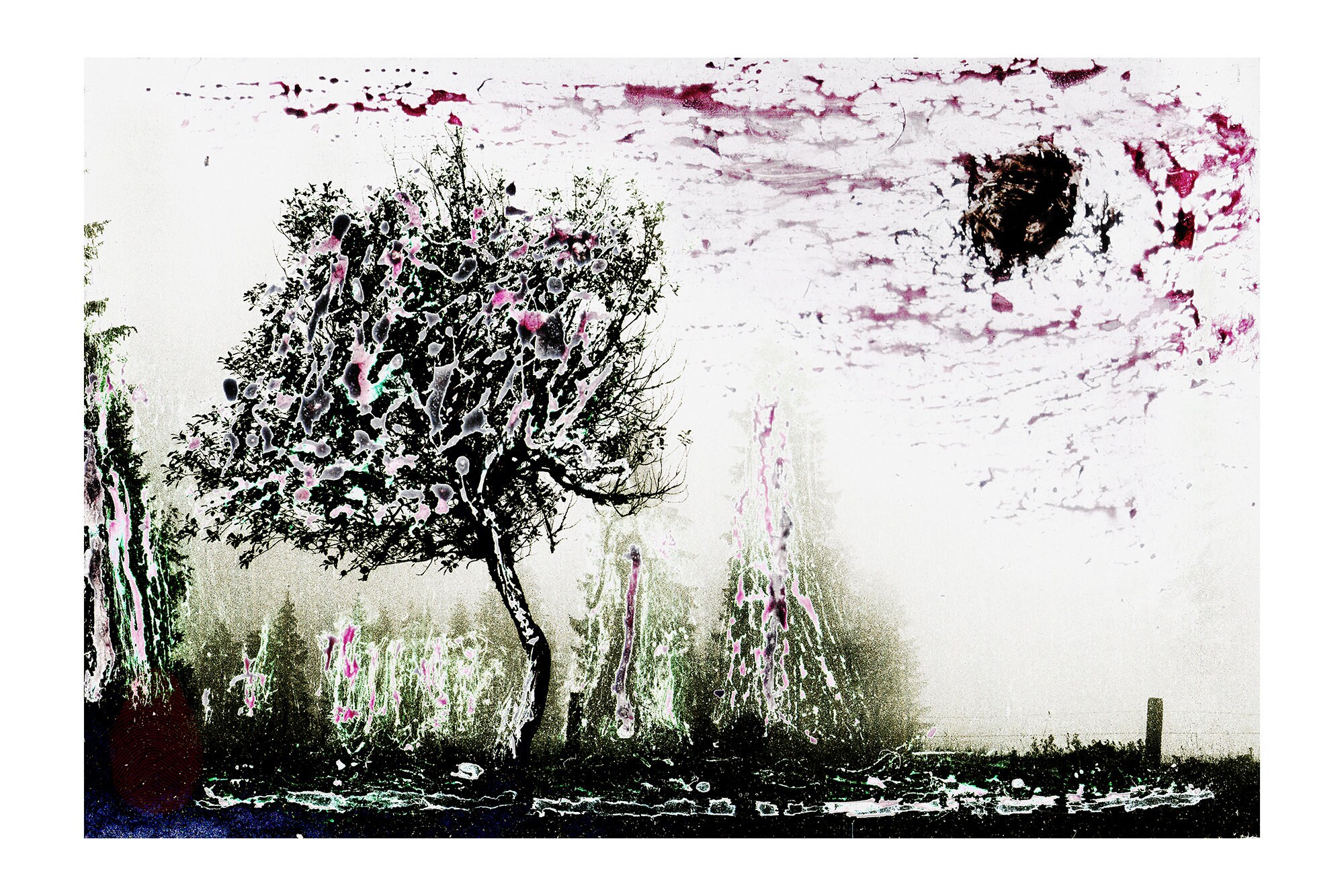 Mixed Media Wall Art Tree and Painting Printable Digital - Etsy