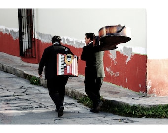 Música Mexicana Print / Cartel Musical México / Fotografía Color de Viaje / Arte Mural México / Decoración Mural México / Descarga Digital Imprimible