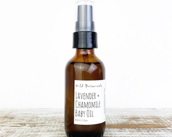 2oz Lavender and Chamomile Baby Oil