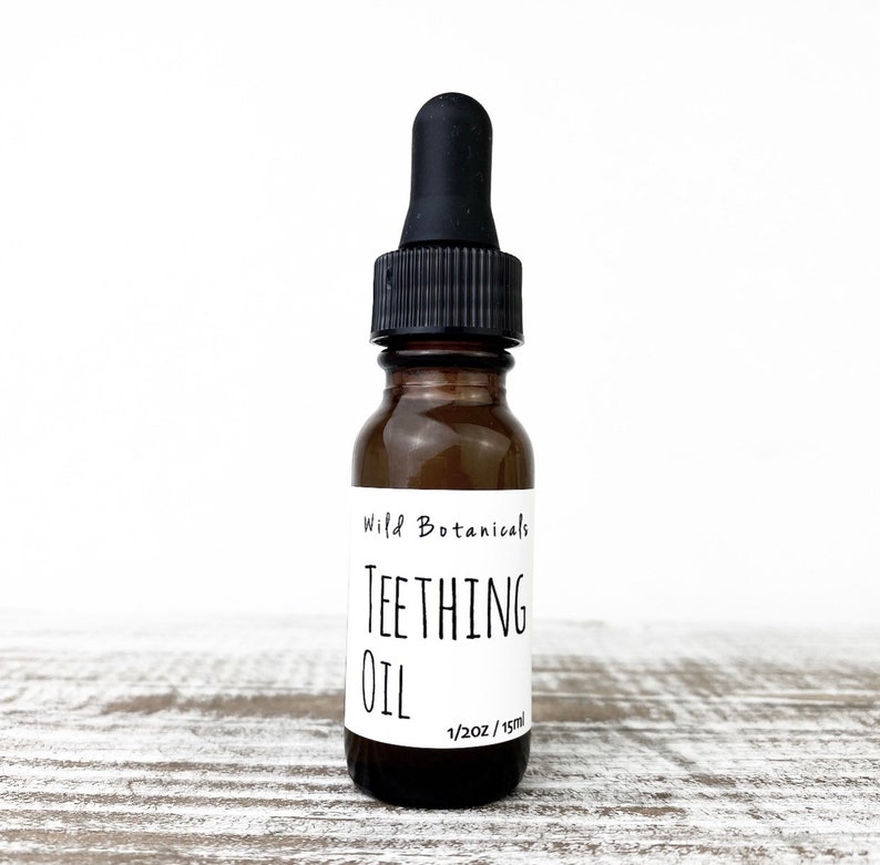 Teething Oil, 1/2oz, All Natural, Organic Ingredients image 1