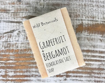 Grapefruit and Bergamot Himalayan Salt Soap