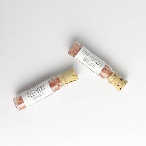Mini Bath Salt, Recovery Bath Salt, Lavender, Aromatherapy, Bath Soak, Stocking Stuffer, Mini Gift, Essential Oil