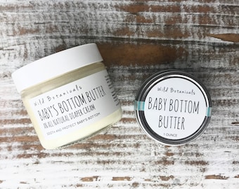 Baby's Bottom Butter, 2oz Jar, All Natural Diaper Cream