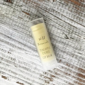 Pineapple and Lychee Lip Balm, All Natural