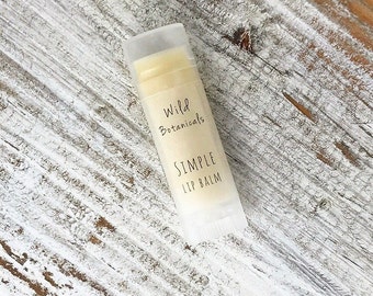 Simple Lip Balm, All Natural, Unscented