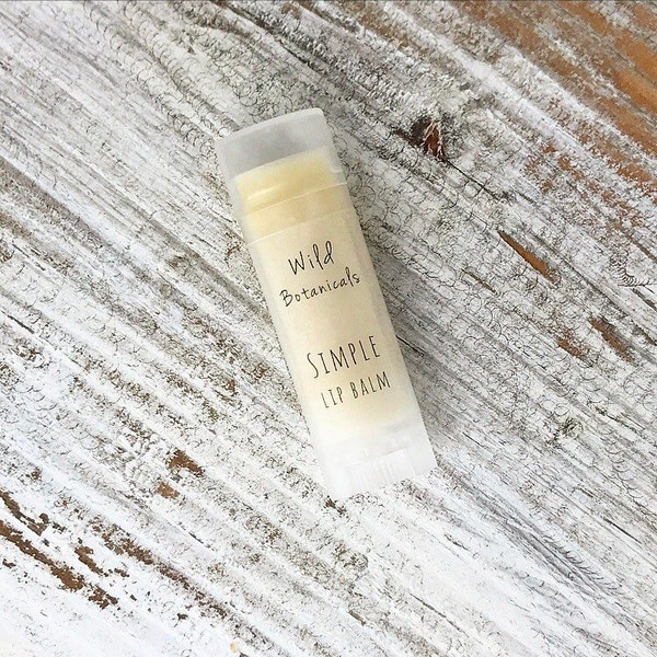 Simple Lip Balm, All Natural, Unscented