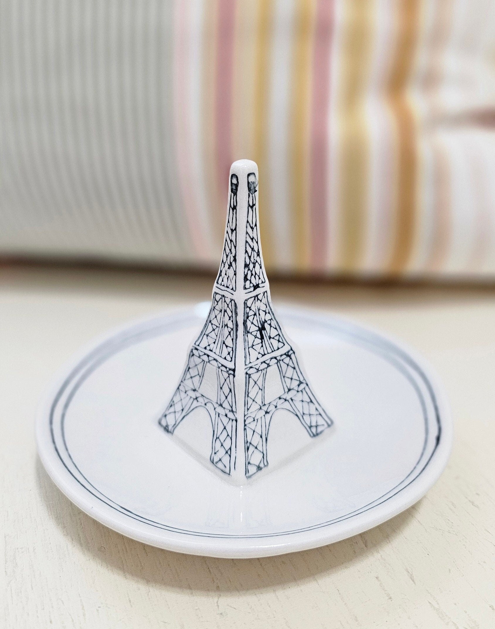 Anthropologie Eiffel Tower Ring Holder Jewelry Dish Etsy
