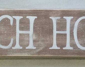 Beach house sign