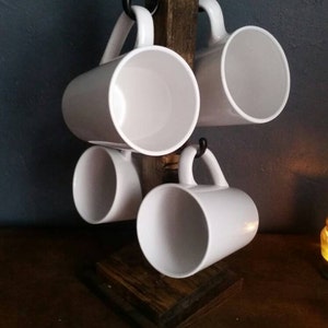 Coffee mug tree, coffee cup holder, mug tree,  mug holder, tea cup holder, coffee station, coffee mug, mug organization