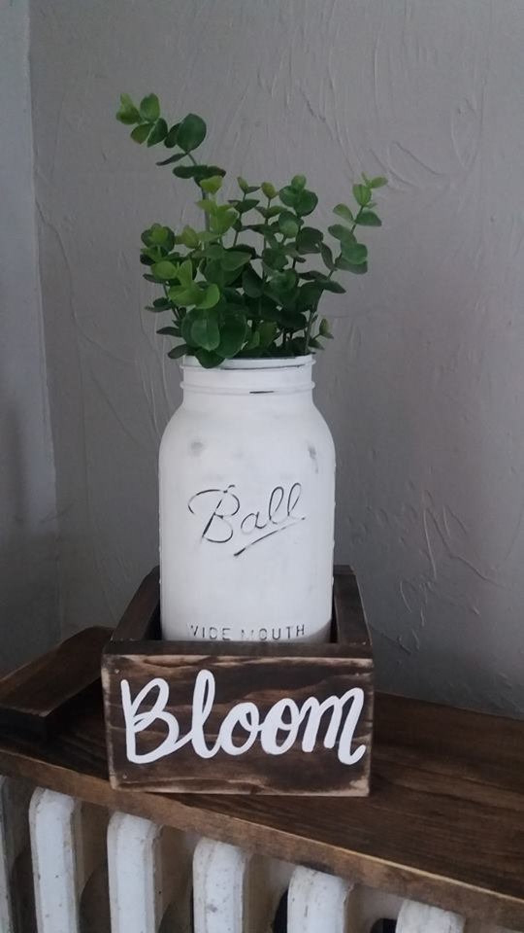 Bloom Mason Jar Vase Set Mason Jar Decor Mason Jar Box Etsy