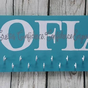 Gymnastics medal holder, medal organization, personalized gymnast sign, personalized medal rack
