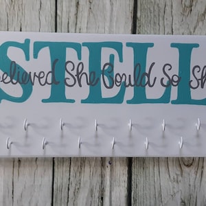 medal holder, gymnastices medal holder, personalized medal holder