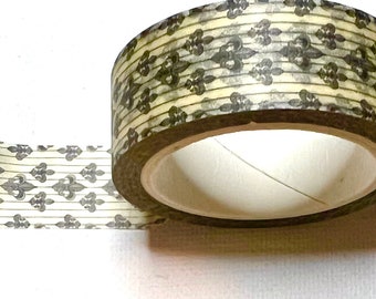 Fleur de Lis washi tape (with bonus sticker and pin)