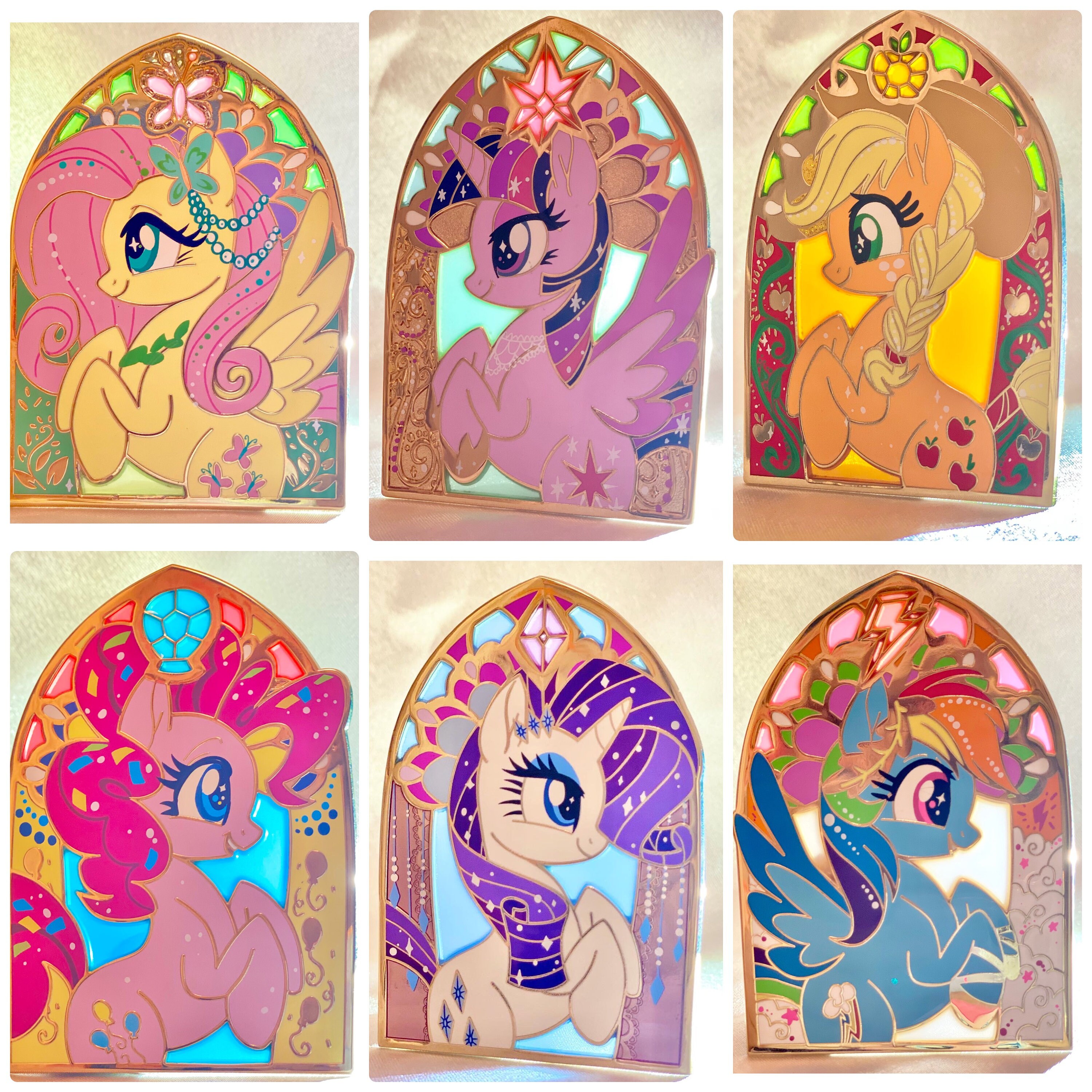 Jumbo Stained Glass Pony Pins