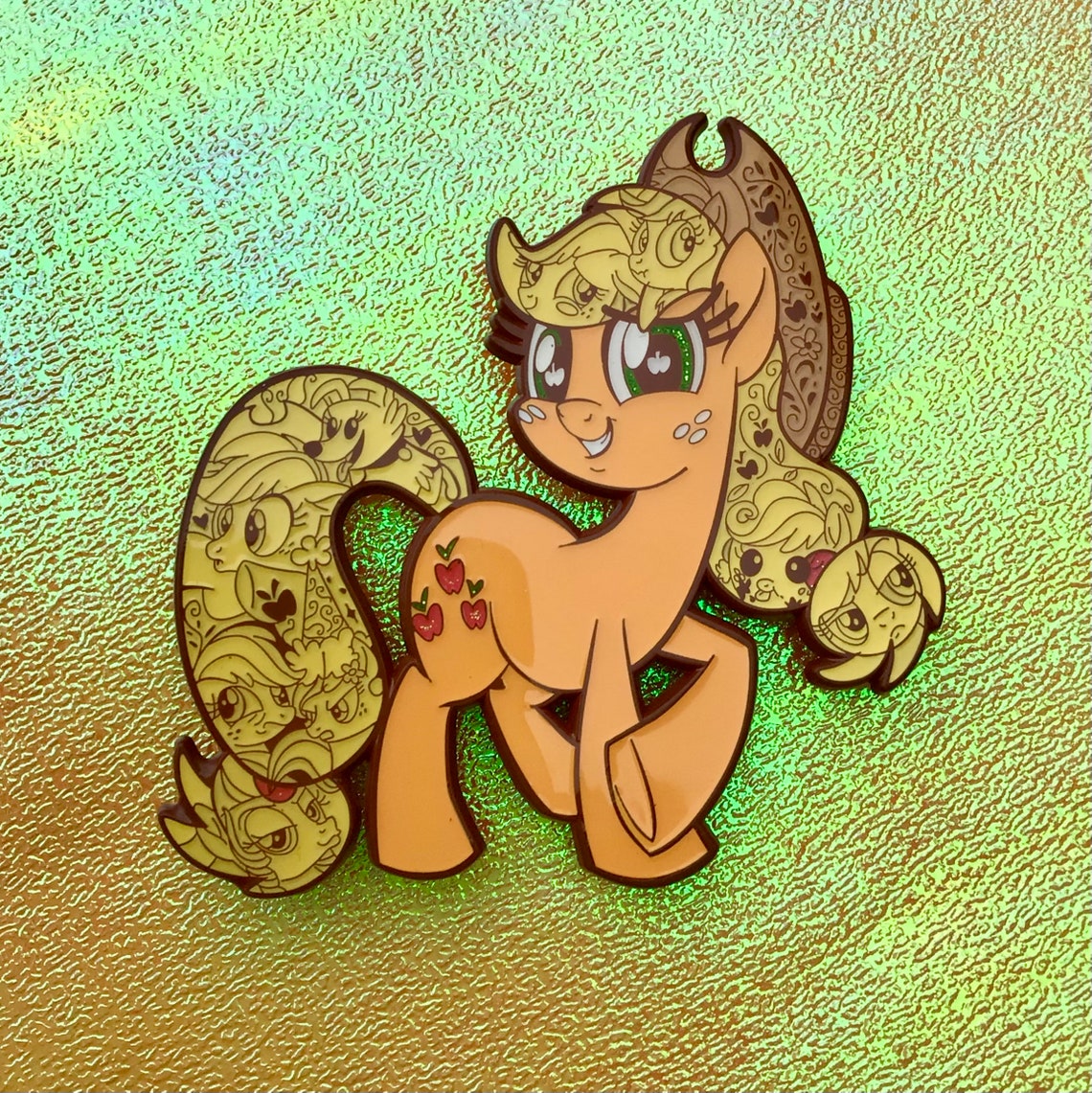 Set of 6 My Little Pony Jumbo Enamel Pins Etsy