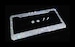 Dazzling Bling license plate frame silver big glitter clear made in usa handmade diamond holder screw caps bedazzled number plate 