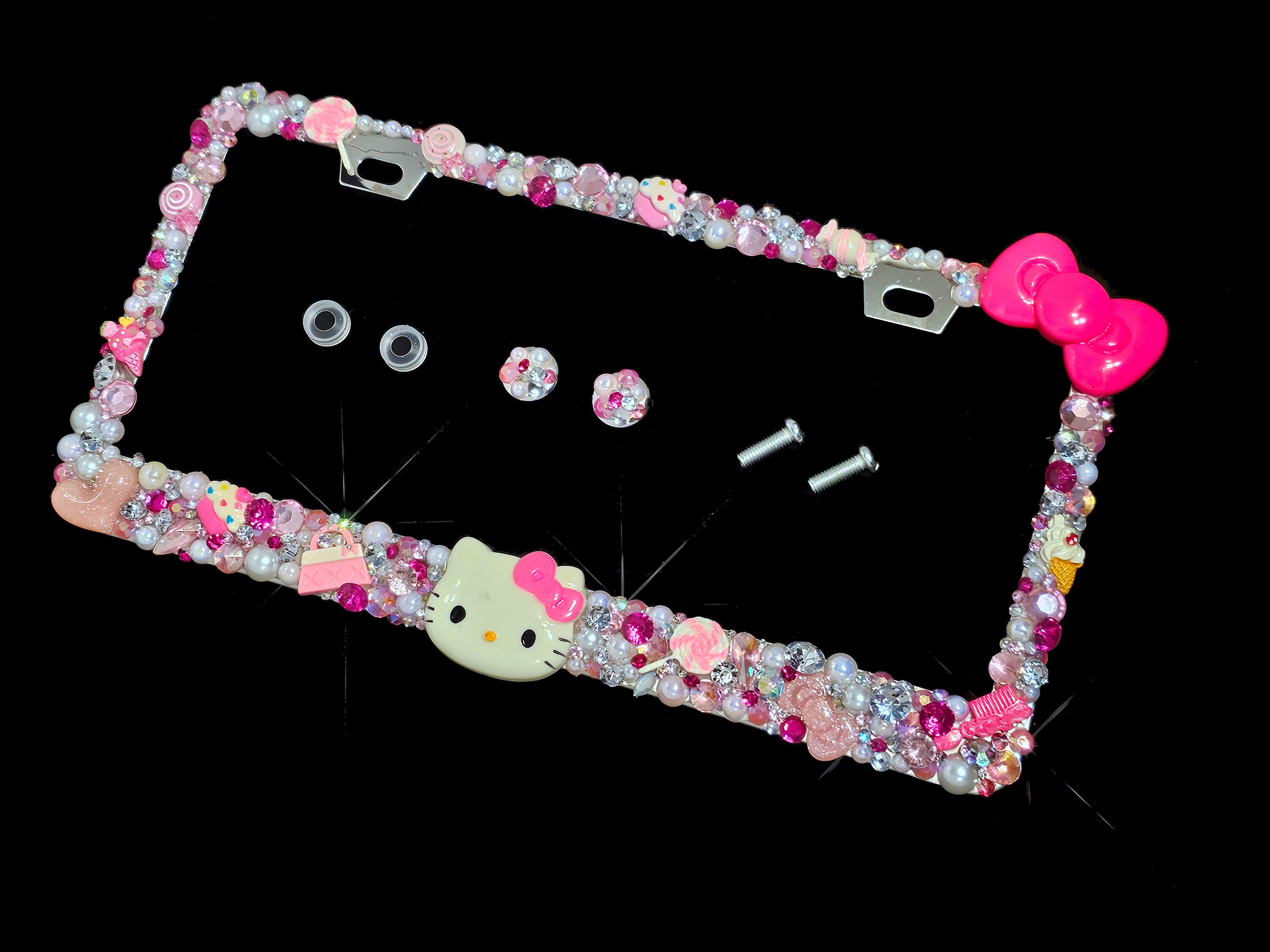 Pink bedazzled license plate cheap frame