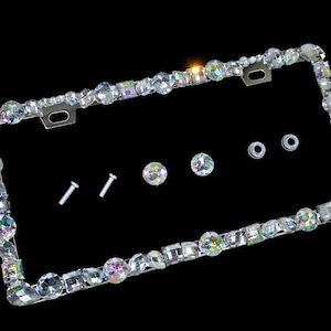 3D Bling Strass Nummernschildrahmen - Handgemacht in den USA