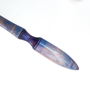 Russian Spindle for Hand Spinning in Hand-Dyed Sugar Maple (Made to Order)
