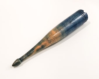 Dealgan Scottish Drop Spindle for Handspinning in Hand-Dyed Sugar Maple (Made to Order)
