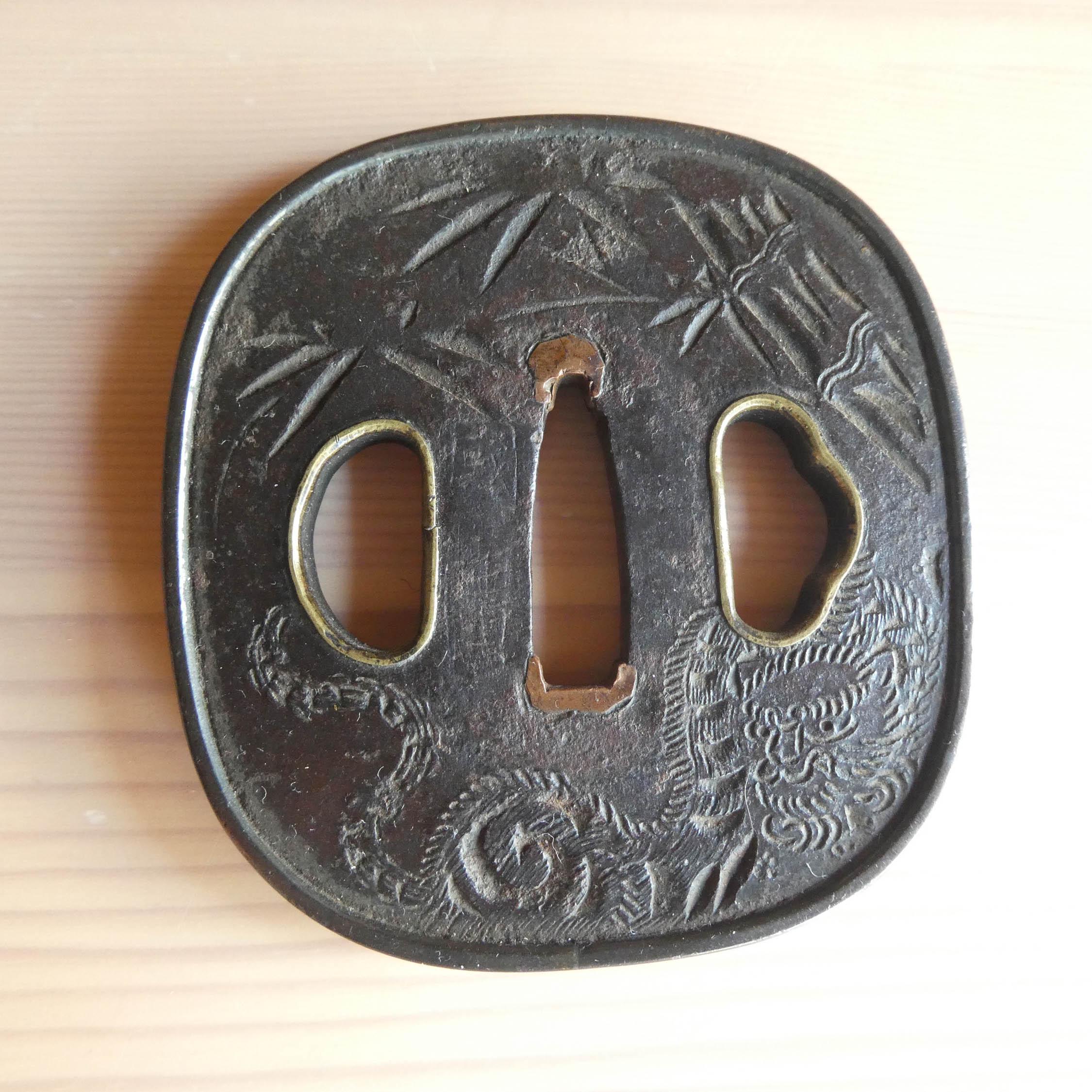 Iron tsuba - Etsy 日本