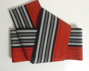 Women's casual obi sash - Japanese vintage - 100% cotton - vintage new - WhatsForPudding #1966