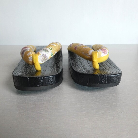 Wooden clogs, "geta" - Japanese vintage - black l… - image 7