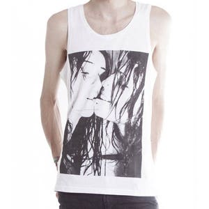 Sexy Hot Making Out Kissing Girls 90s grunge fashion Tank Top image 1