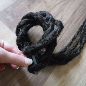 Custom Synthetic Dreadlocks - 4 Dread Weft Clip Natural Look Crocheted ...