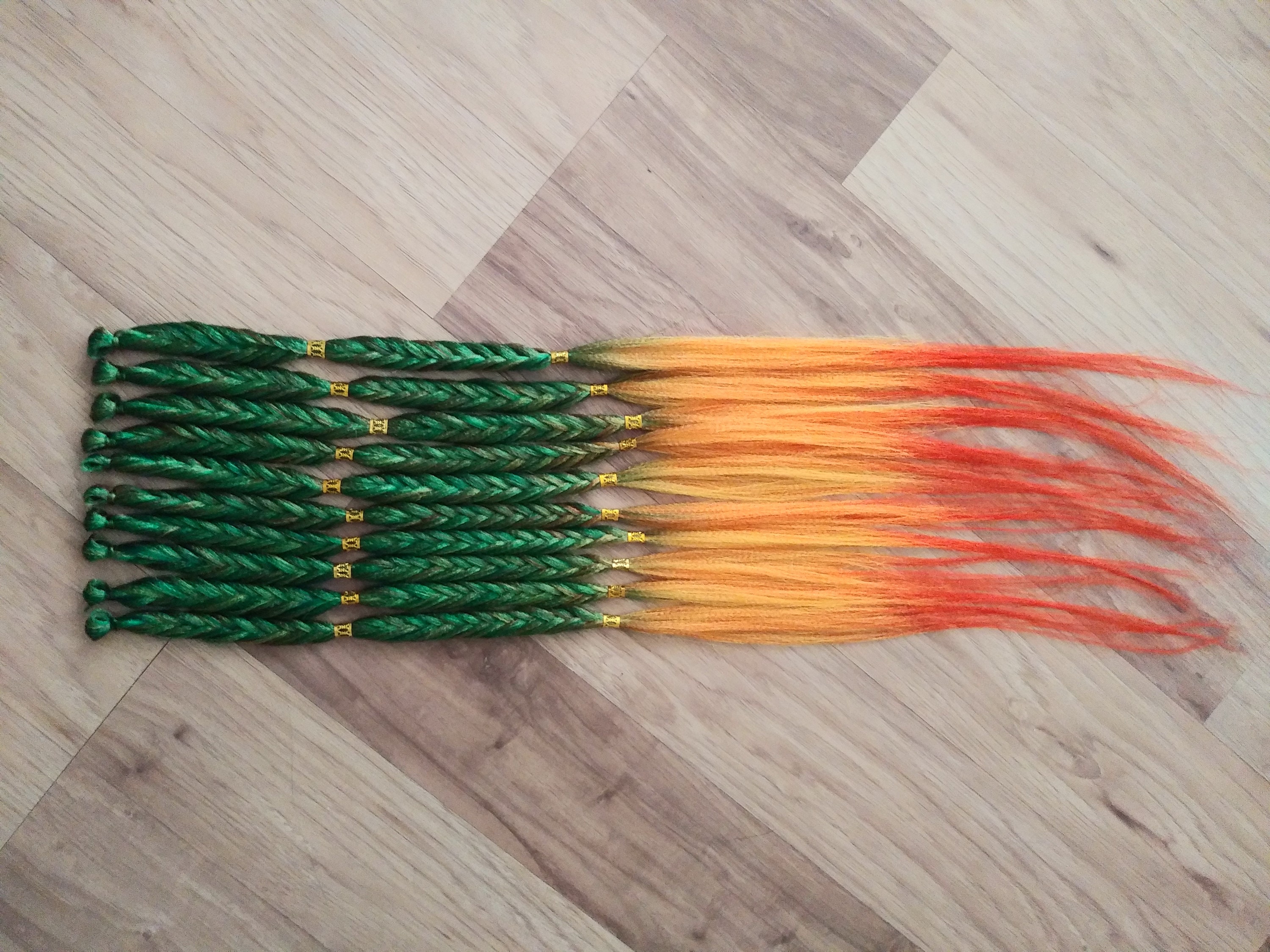 Synthetic Braids - Fiesta - Rasta Ombre Loop Ended - Boho Fancy ...