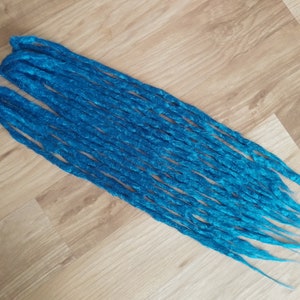 Synthetic Dreadlocks - Sapphire 8 DE Bundle - Natural Crochet Texture Sharpie Thick Dreadlock Extensions In Stock